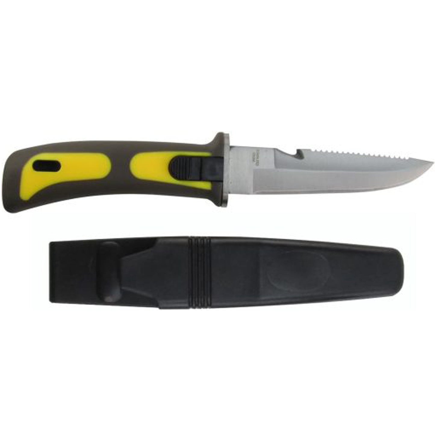 These dive knives boast a 4.5″ drop point stainless steel blade, with serrated edges that make it ideal for sawing through natural fibers underwater with ease. Additionally, it comes with a hook for cutting cords, fishing lines etc. underwater.  www.defenceqstore.com.au
