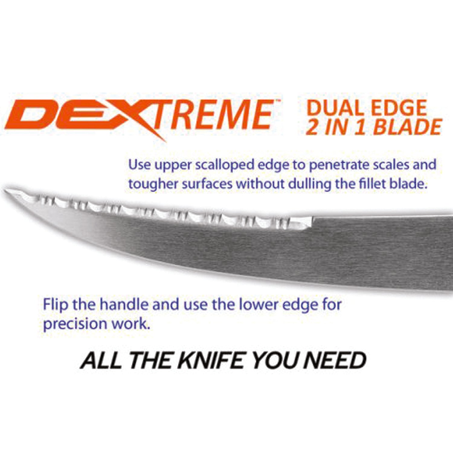 Developed specifically for anglers, the all new Dextreme series features a 2-in-1 blade and an ergonomic handle engineered to deliver great cuts with no compromises. The dual blade enables you to cut through scales without dulling the fillet blade for a more efficient fillet www.defenceqstore.com.au