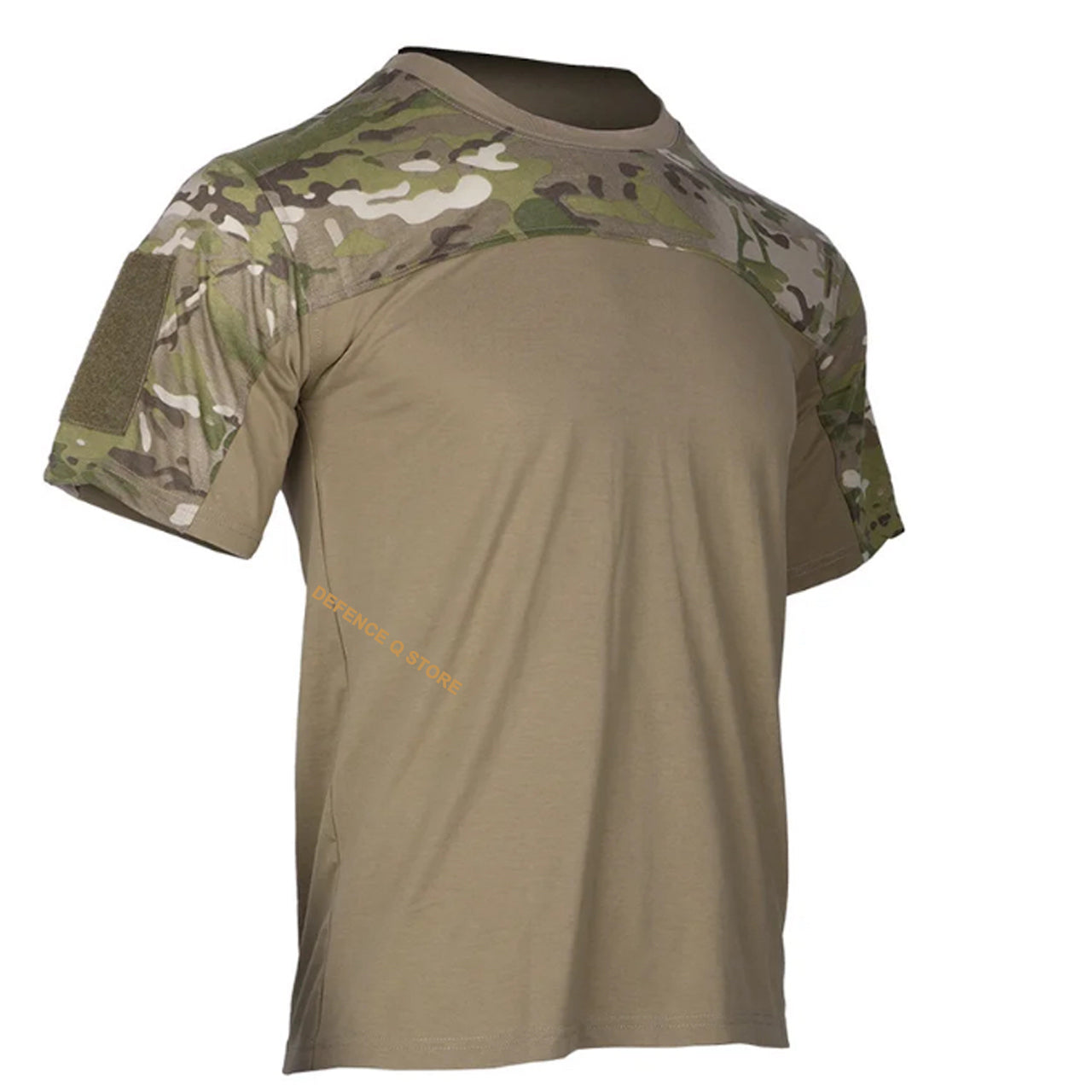 The strong double seam edges and 130g cotton fabric ensure long-lasting wear, while the 165g knitted elastic fabric in tan provides both comfort and flexibility. Perfect for any situation, this shirt is a must-have for those who demand the best in both style and performance. www.defenceqstore.com.au