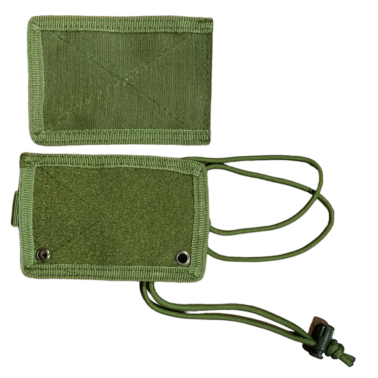 Elevate your tactical gear with the Elite Tactical MOLLE Capable ID Holder in OD Green. Its convenient front ID window and MOLLE compatibility make it the perfect accessory for attaching to your equipment or wearing around your neck. With space for a pen and three separate card slots in the back, this holder offers added security for your valuables. The tear away front ID holder and included paracord with toggle add a rugged and functional touch. www.defenceqstore.com.au