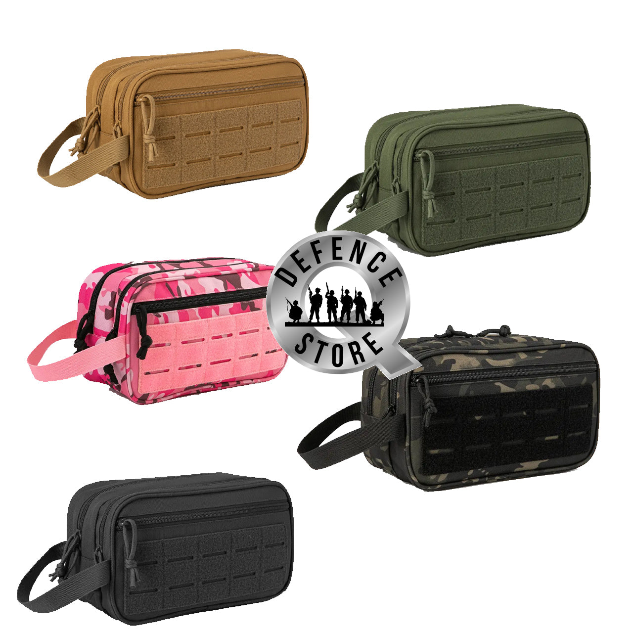 This Toiletry Bag is MOLLE capable and can be used for other gear, it's a must-have for any traveler. With dimensions of 15cm (H) x 26cm (W) x 11cm (D), it's perfect for storing toiletries and accessories. Made from 900D fabric material, it boasts a sleek and durable design. www.defenceqstore.com.au