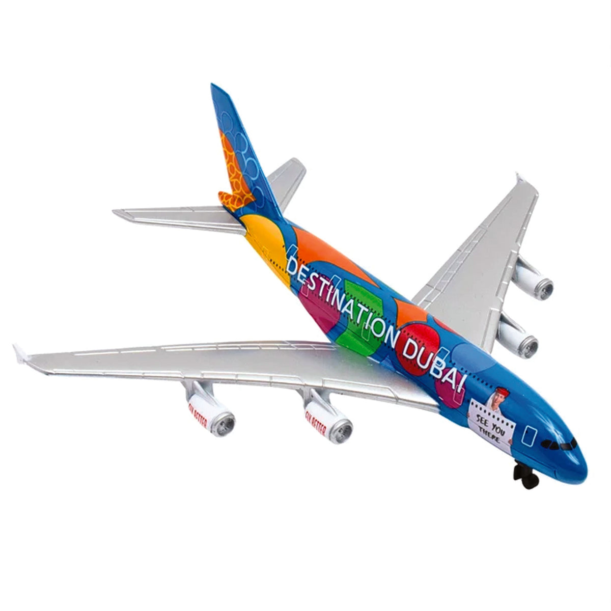 In 2020, Emirates celebrated their home city, Dubai with a bright livery design specially created for the Dubai Expo 2020. Decorated in orange, green, and blue, the colors represented the three themes of the event: Opportunity, Sustainability, and Mobility. www.defenceqstore.com.au