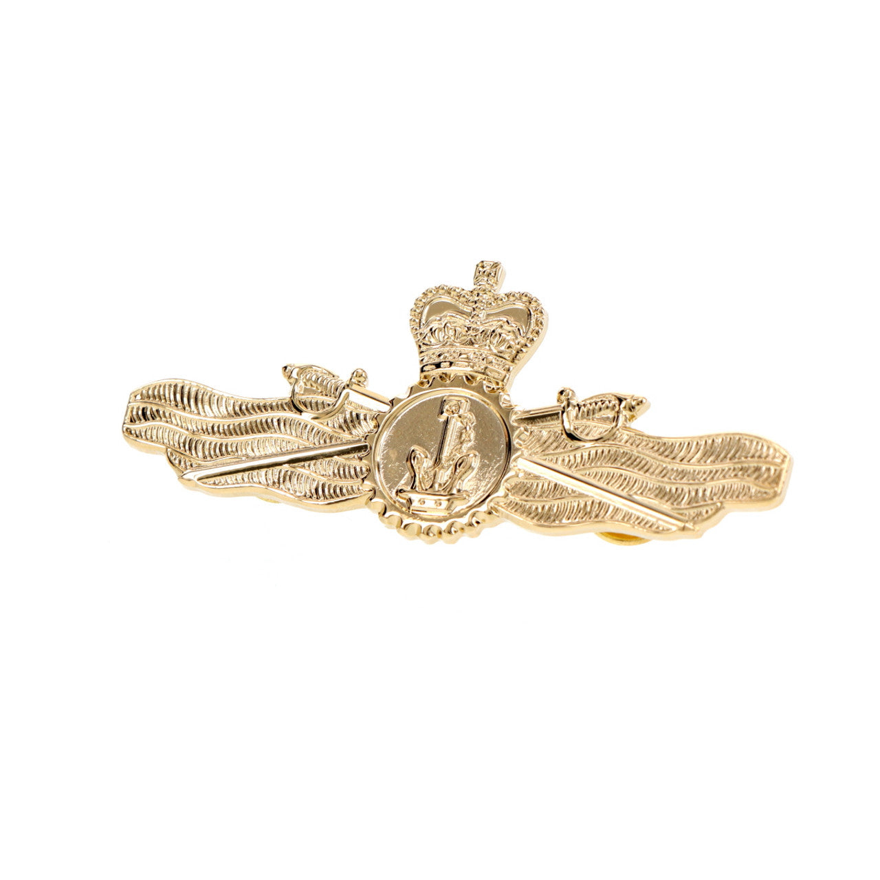 Get the Engineering Officer Gold Badge in a large size and show your pride! This beautiful badge is ideal for wear, with two butterfly clutch pins making it easy to attach. Show your support and order today! www.defenceqstore.com.au