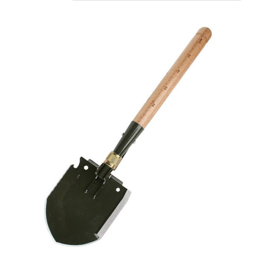 Discover the epic versatility of this multi-functional Entrenching Tool Shovel, featuring a durable wooden handle and a powerful stainless steel blade with a hardness of 48-54. With its impressive net weight of 1.4Kg, this shovel also boasts a saw, knife, chisel, pick, crow, bottle opener, and nail puller. The ultimate tool for any outdoor adventure and survival situation. www.defenceqstore.com.au