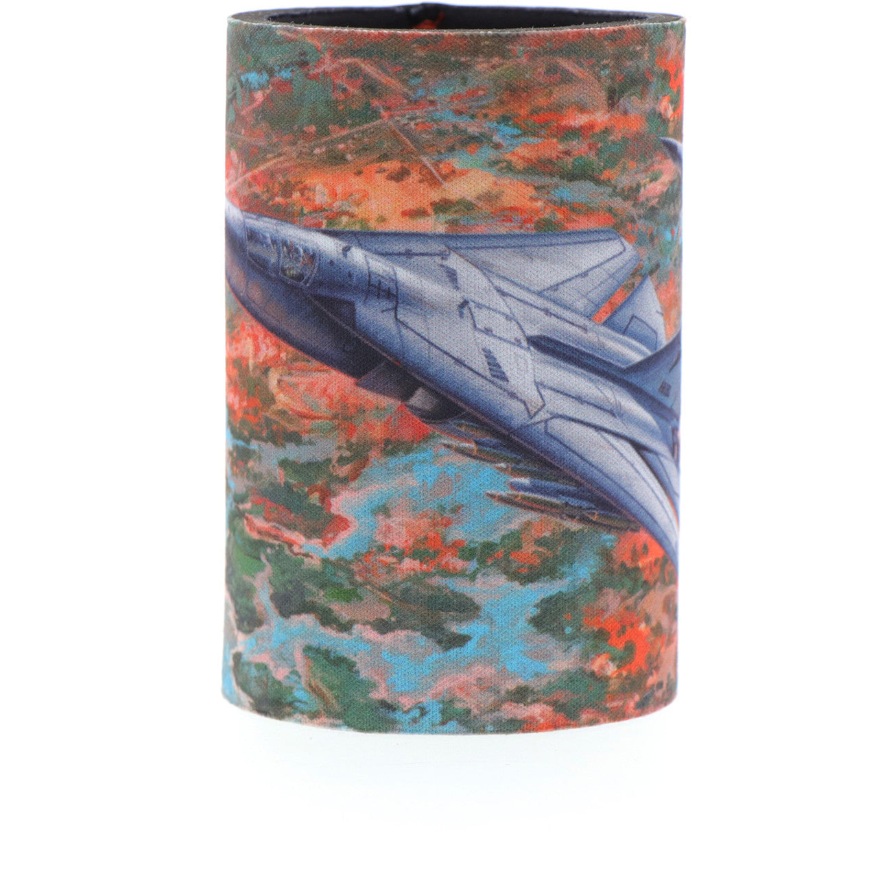 The eye-catching design showcases Harrison's artwork titled "Seek, Strike and Return" along with a schematic of the aircraft in the base. Made from durable neoprene, this cooler is perfect for keeping your drinks cold. The limited edition details inside add to its exclusivity. Don't miss out on this unique piece from the Iconic Aviation Collection. www.defenceqstore.com.au