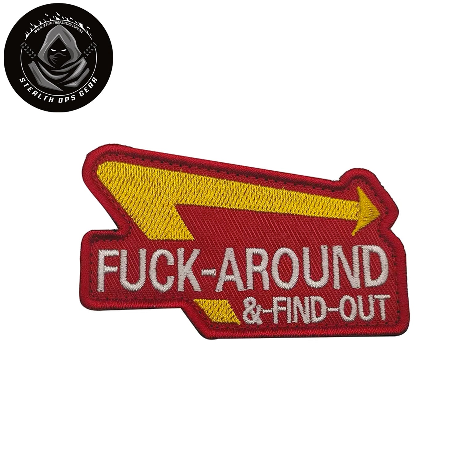 Transform into your strongest self with the FAFO Sign Morale Patch Hook &amp; Loop, measuring 8x4.6cm! Unleash your inner power and conquer every challenge with confidence and style. www.defenceqstore.com.au