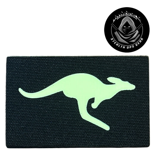 Make a bold statement with the Fluorescent Kangaroo Laser Cut Morale Patch Hook &amp; Loop. This striking 8x5cm patch features laser-cut precision detailing that demands attention. www.defenceqstore.com.au