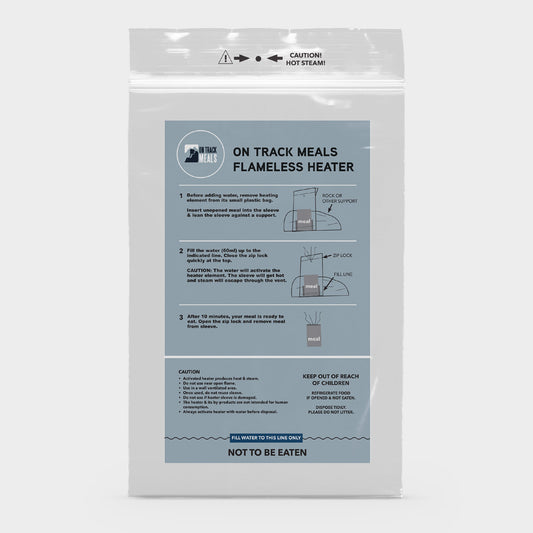 You pop your unopened MRE Ration Pack into the heater bag, then add water up to the indicated line, close the zip lock at the top of the heater bag and using the power of its food grade heater element pack that comes with this flameless heater bag, it begins to heat your meal up instantly www.defenceqstore.com.au