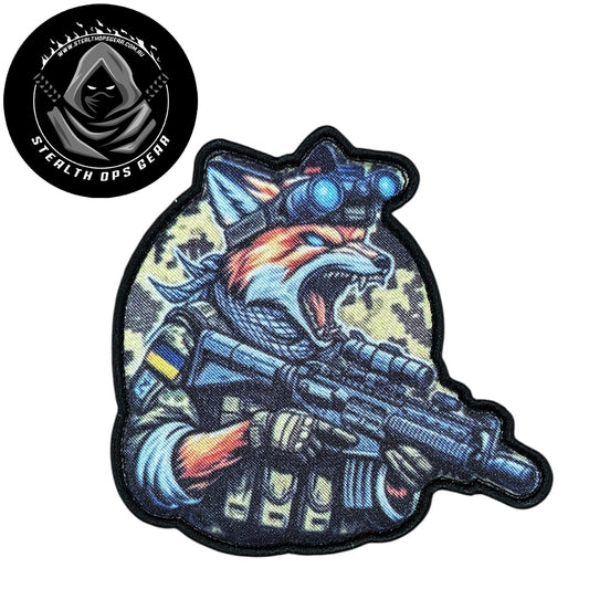Unleash your creativity with the Fox Send It Assault Embroidery Patch Hook &amp; Loop Stealth Ops Gear! Measuring 9x8.5cm and featuring a beautifully embroidered design and secure hook &amp; loop backing, this patch is a must-have for any collector. www.defenceqstore.com.au