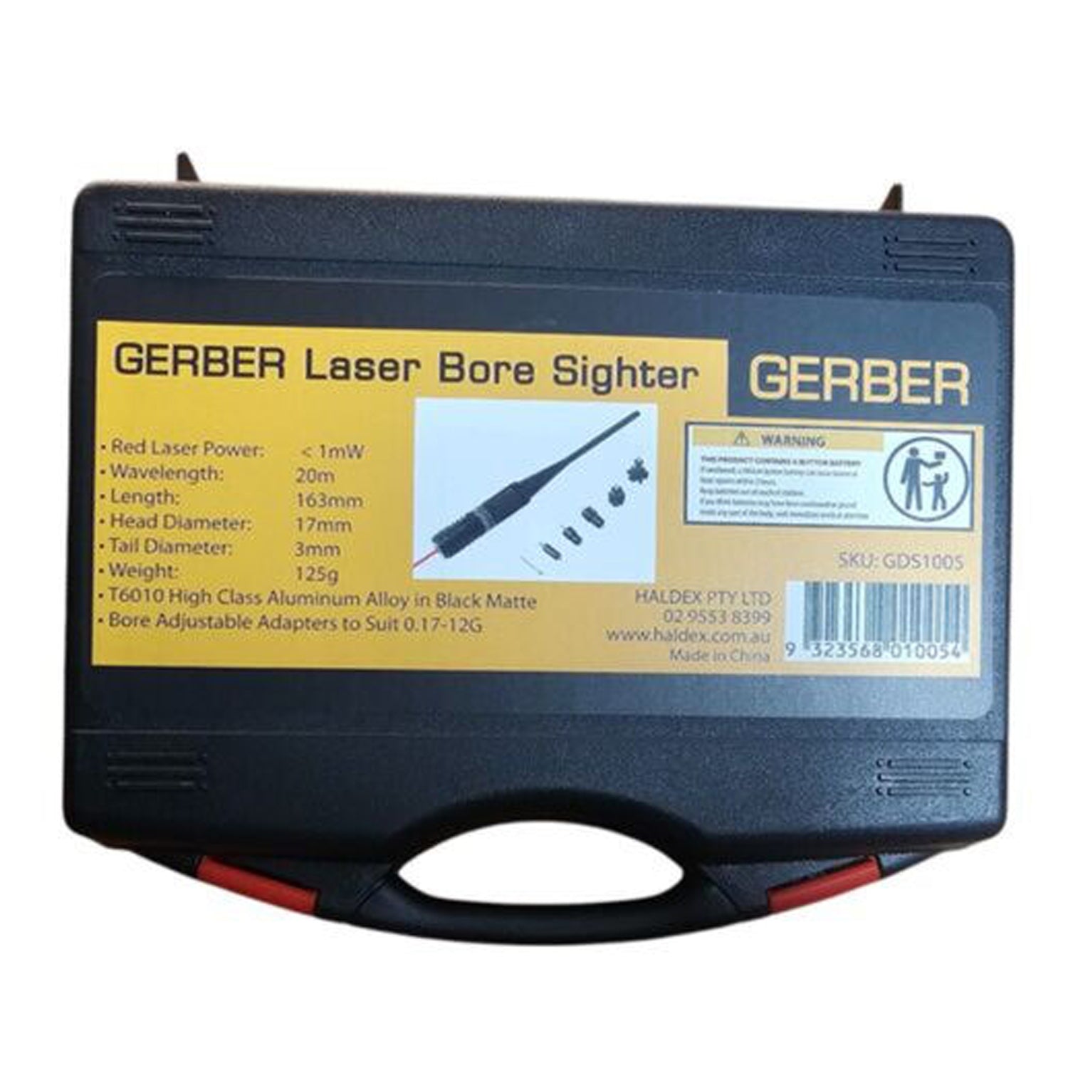 The GERBER Red Laser Bore Sighter delivers rapid, ultra-precise alignment for any .22 to .50-caliber handgun or rifle. By projecting a bright red laser from the barrel’s centre axis, you can set your sights or scope without firing a single round, saving time and ammo. www.defenceqstore.com.au