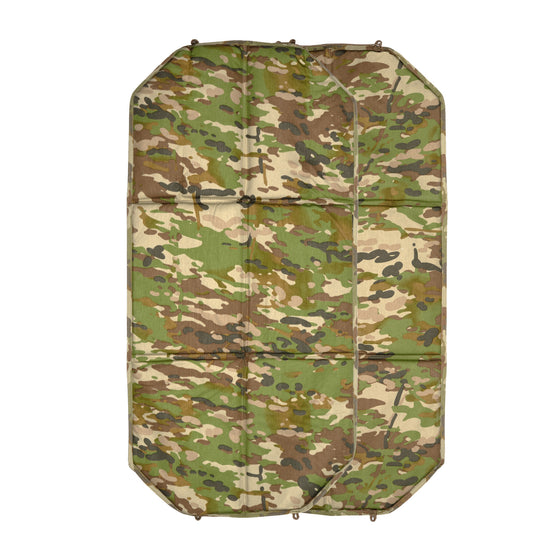 With six internal ground insulating foam panels, the Gonk Mat is a 3/4 length reversible sleeping mat that is designed to be a simplistic alternative to bulkier self inflating variants. It can be folded and placed in an ALICE frame or rolled up and strapped to your pack with ease. Some have even been seen stitching the mat to the bottom of their packs for a quick "roll up, strap and go" setup. www.defenceqstore.com.au