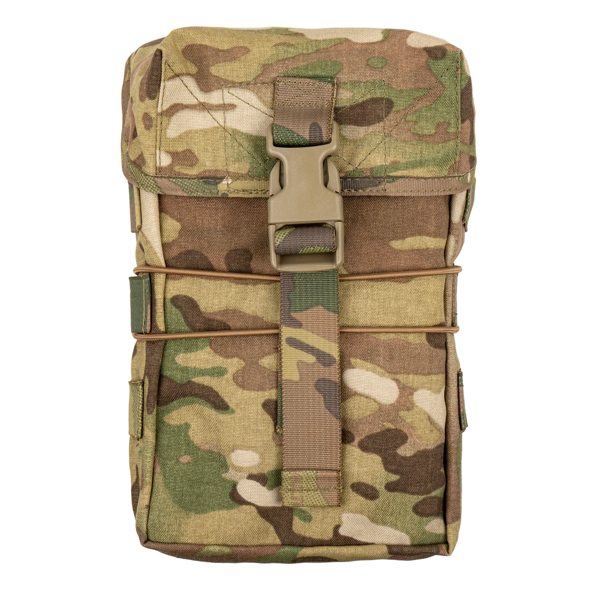 Sized to carry a full ration pack, 2-litre water bottle, or essential sustainment and cold weather items, the GP RATS 2L mounts securely to any PALS-compatible platform. It integrates particularly well with packs, providing clean, accessible external storage for equipment that needs to be reached quickly. www.defenceqstore.com.au