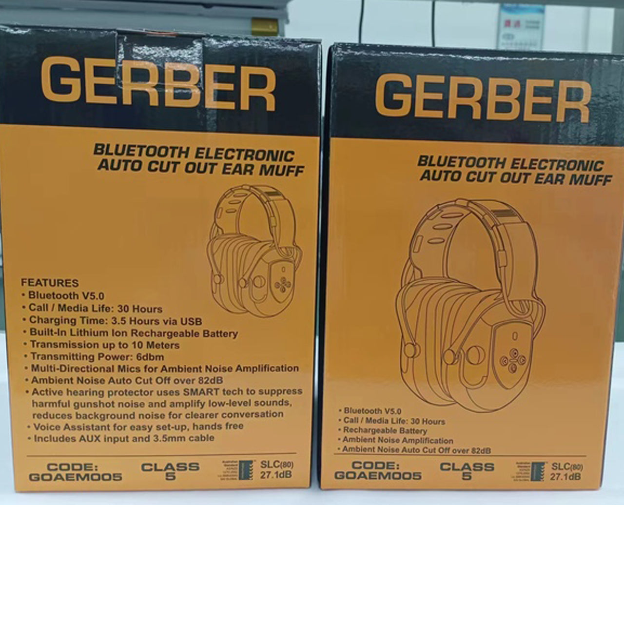 Get everything covered up 1 pair of earmuff hearing protection. Electronic Ear Muffs for ambient noise amplification up to 5x, automatic amplification when noise detected above 82dB. Bluetooth V5.0 connectivity to connect mobile or media device for listening or calls wire free. www.defenceqstore.com.au