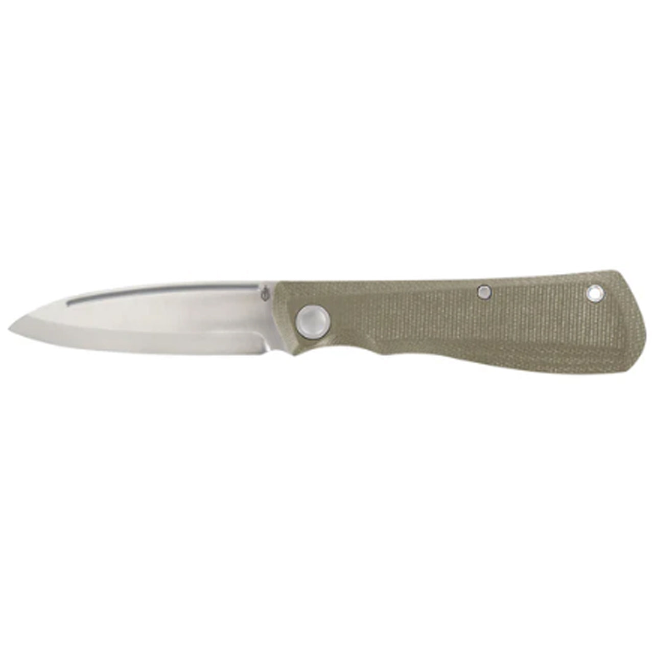 High quality Gerber Mansfield Micarta folding knife that features an elegant design. A classic EDC knife in a modern coat with a D2 steel blade, plain edge blade and a zero edge Scandinavian grind. Perfect knife for woodworking. Features an ergonomic non-slip Micarta grip. www.defenceqstore.com.au