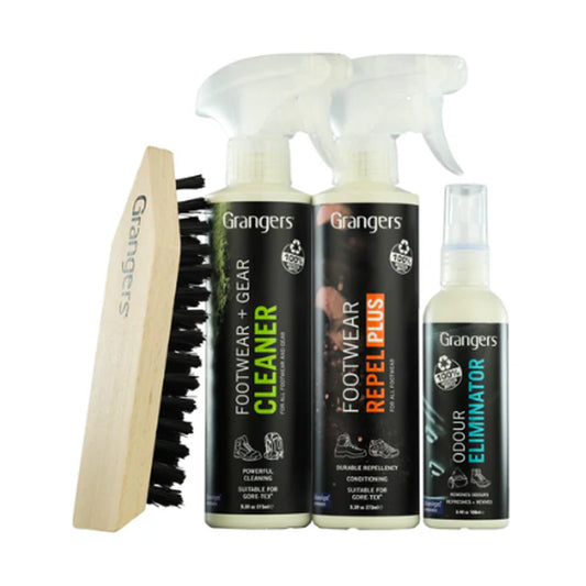 This spray-on proofer is a new addition to the Grangers range, replacing Footwear Repel. It offers enhanced durability and added conditioning mean it’s suitable for a range of footwear including Suede, Nubuck, Leather and Fabric, so you know that this one product looks after them all! Footwear Brush is the ideal footwear-cleaning tool and a great first step before cleaning your footwear. www.defenceqstore.com.au where cadets shop