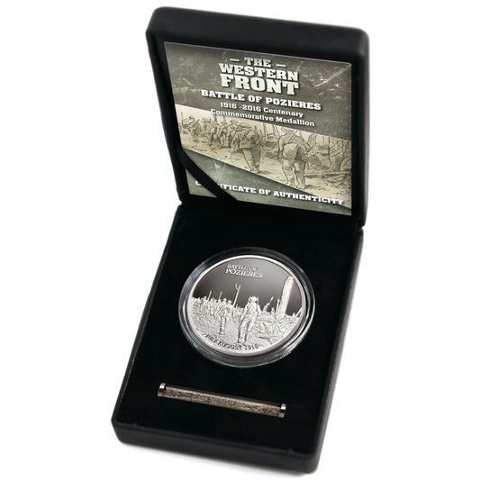 The Introducing the limited edition Pozieres Commemorative Medallion is a tribute to the brave Australian soldiers who fought in the historic battle of Pozieres during World War I. www.defenceqstore.com.au