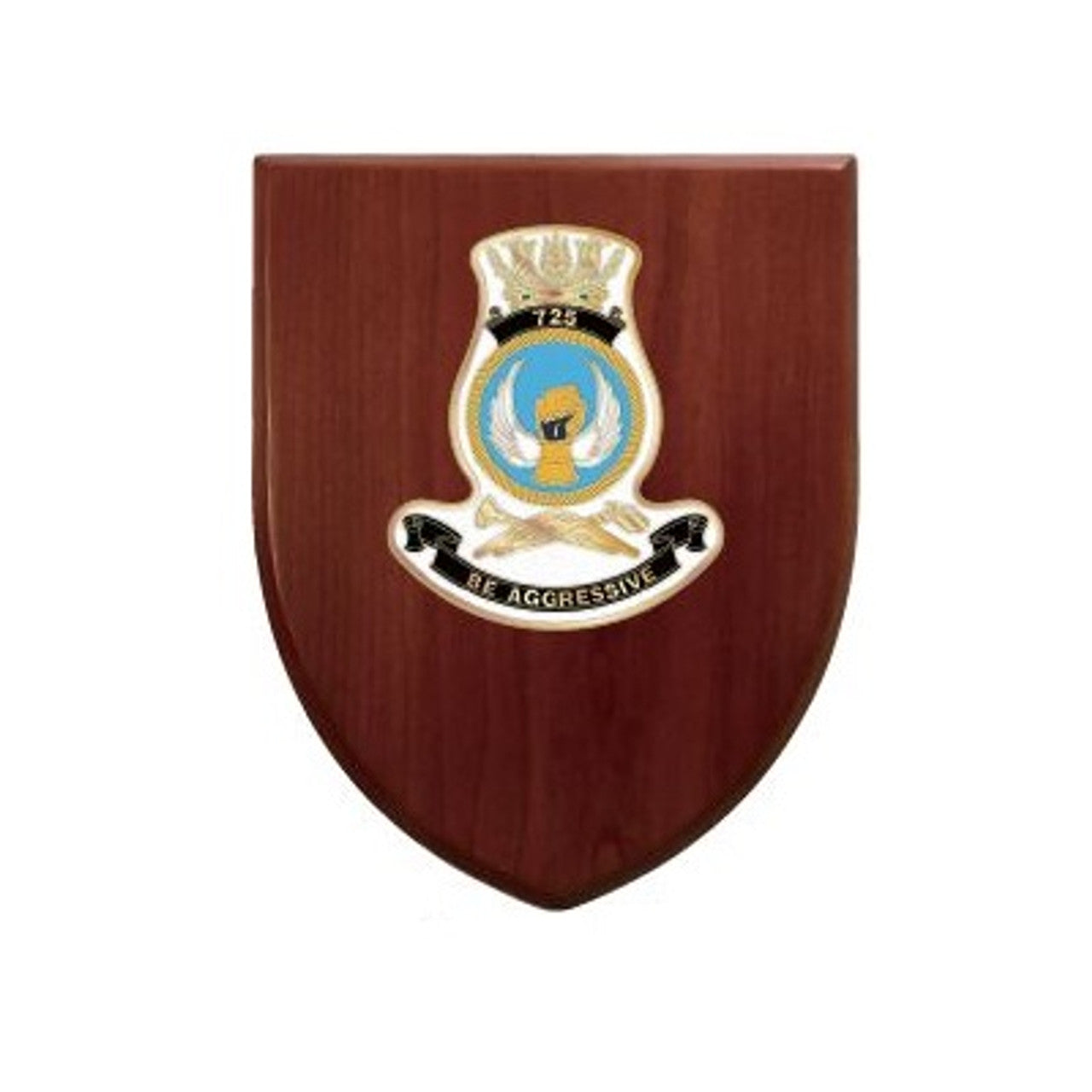 An Exceptional 725 Squadron Plaque is now available for order. This exquisite plaque showcases a stunning 100mm full colour enamel crest, elegantly placed on a 200x160mm timber finish shield. www.defenceqstore.com.au