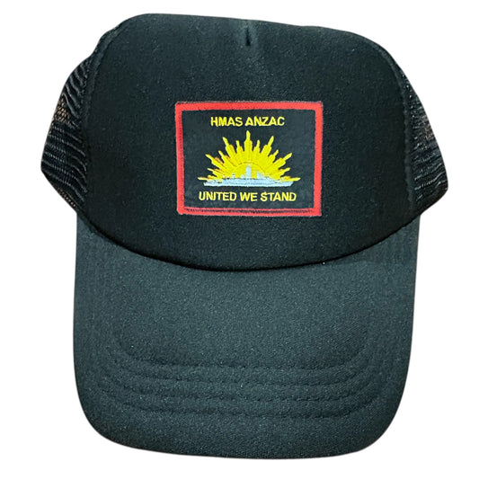 Iconic naval heritage meets everyday style with the HMAS Anzac Truckers Cap. This rugged headwear celebrates Australia's maritime legacy while delivering the comfort and durability you need for work, travel, or casual wear. Built tough for the Australian climate, it's the perfect accessory for those who value both history and practicality. Wear your pride in the Navy's finest. www.defenceqstore.com.au