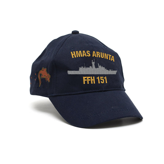 The HMAS Arunta Policy Cap is a must-have accessory for military enthusiasts. Made from high-quality heavy brushed cotton, this cap features the prestigious Navy Ceremonial badge on the left side.  www.defenceqstore.com.au