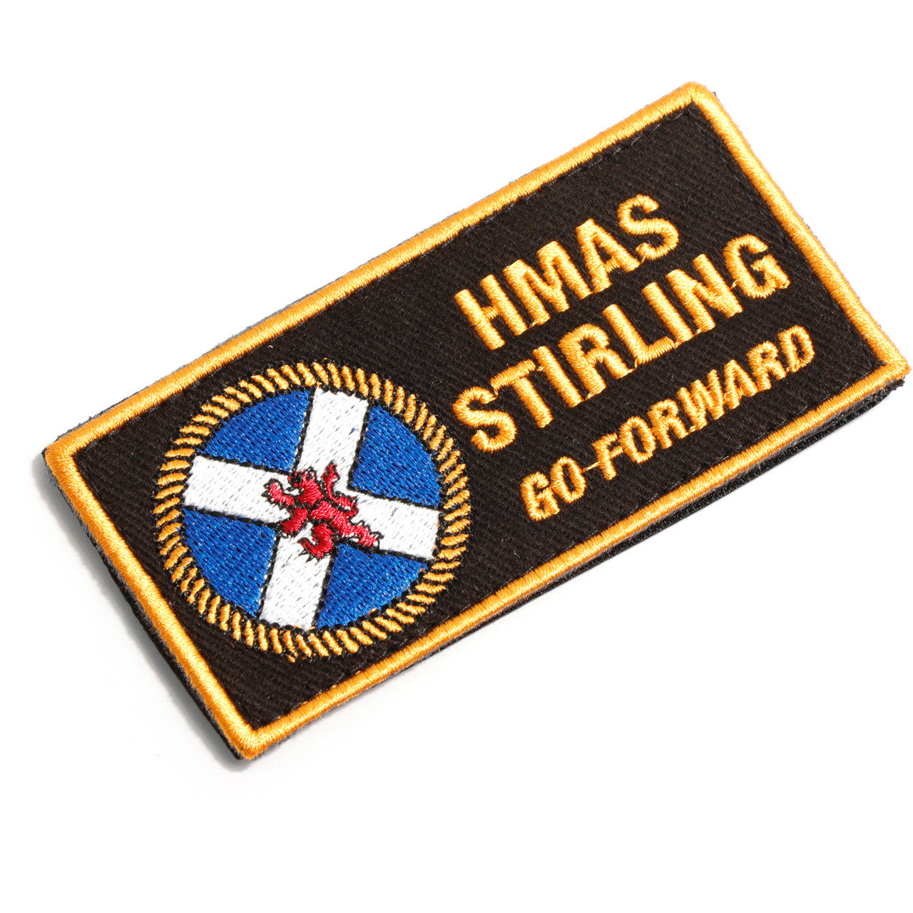 The HMAS Stirling DPNU Patch is a must-have for all navy enthusiasts. This embroidered patch features the iconic HMAS Stirling logo and measures 100x50mm. With its convenient hook-and-loop backing, it can easily be attached to any garment or accessory. Show your support for the navy with this high-quality patch. www.defenceqstore.com.au