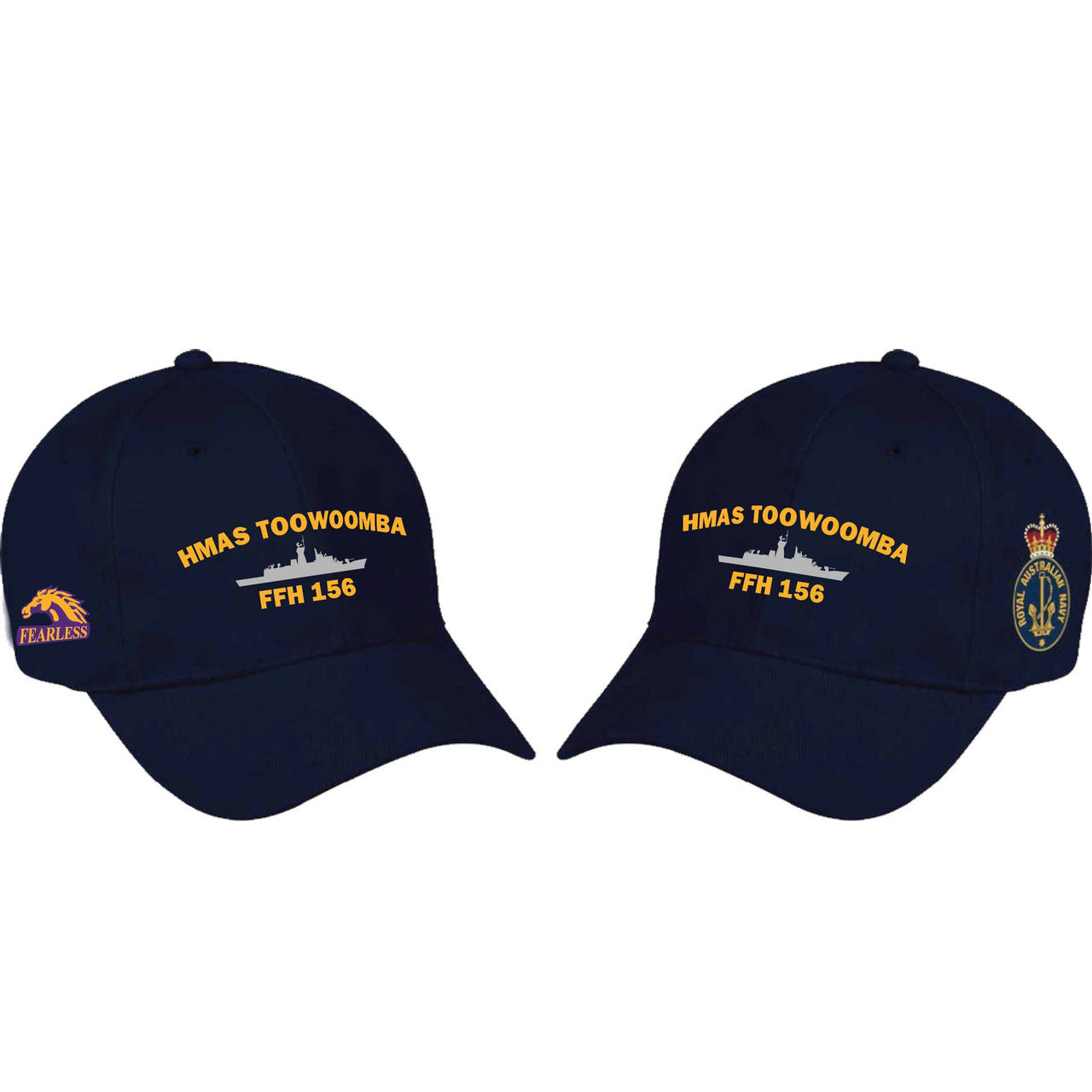 The HMAS Toowoomba Policy Cap is a must-have accessory for military enthusiasts. Made from high-quality heavy brushed cotton, this cap features the prestigious Navy Ceremonial badge on the left side. www.defenceqstore.com.au