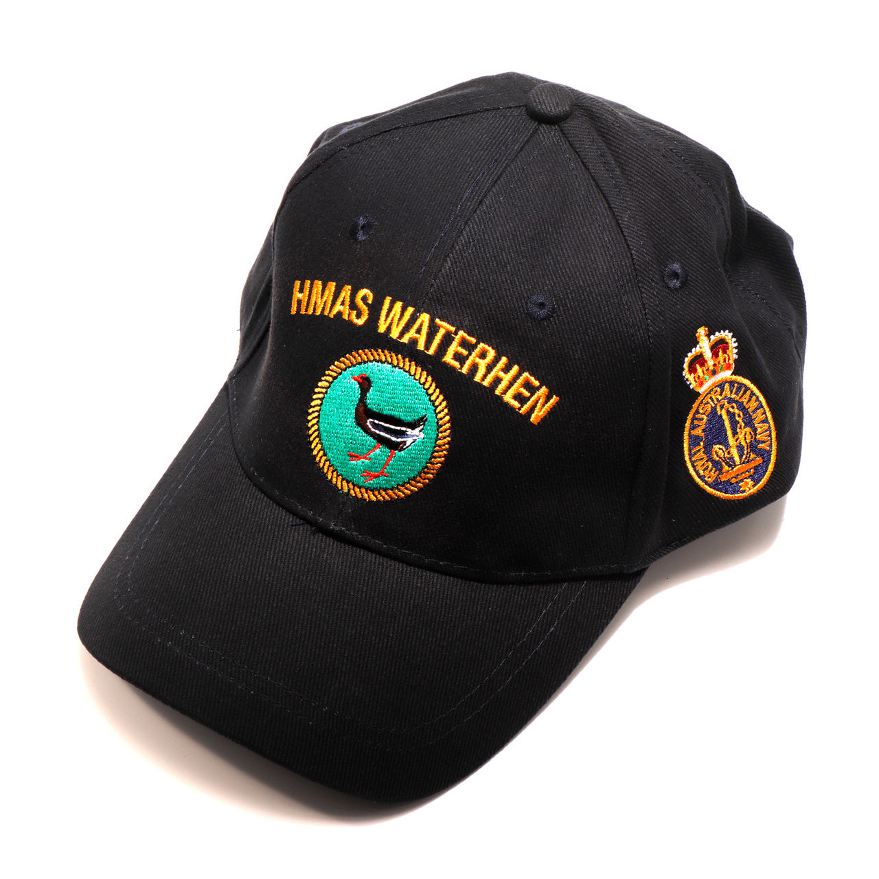 The HMAS Waterhen Policy Cap is a must-have accessory for military enthusiasts. Made from high-quality heavy brushed cotton, this cap features the prestigious Navy Ceremonial badge on the left side. www.defenceqstore.com.au