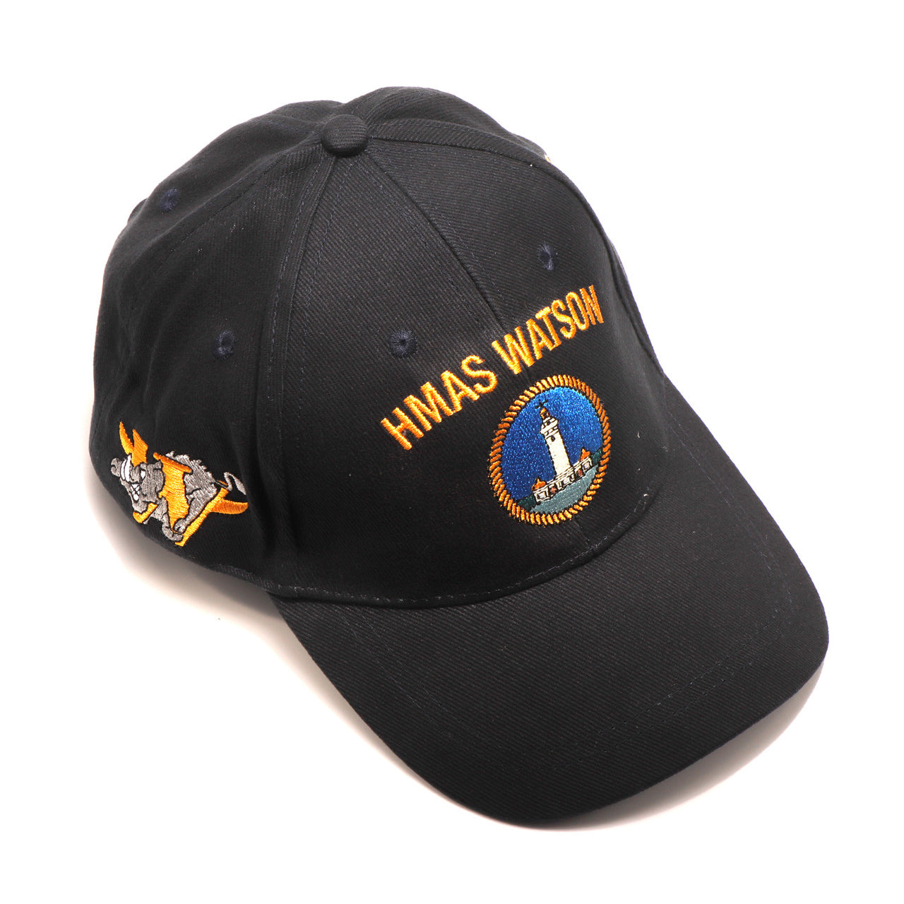 The HMAS Watson Policy Cap is a must-have accessory for military enthusiasts. Made from high-quality heavy brushed cotton, this cap features the prestigious Navy Ceremonial badge on the left side. www.defenceqstore.com.au