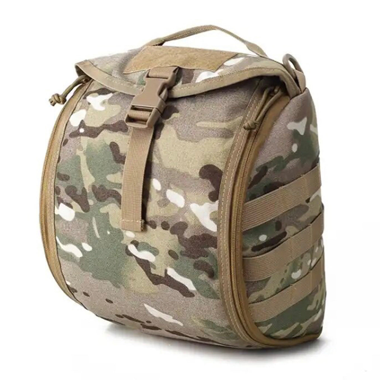 This incredible Tactical MOLLE Helmet Pouch is the perfect addition to your hiking and camping arsenal. Not only does it protect your helmet from the harshest elements, but it features two inner mesh pockets for accessories. What's more, the MOLLE grids on either side can be used to attach small pouches, adding even more value to your gear! www.defenceqstore.com.au