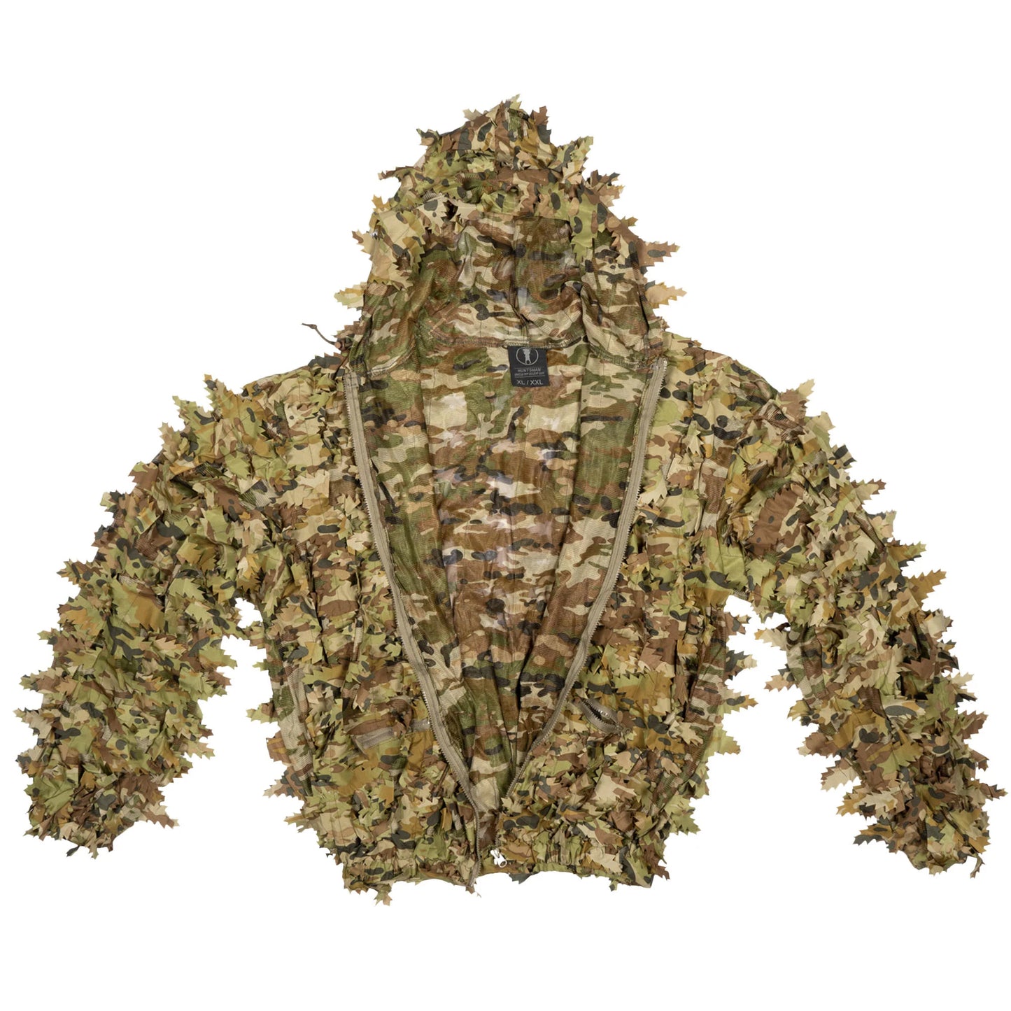 The Huntsman Ghillie 3D Leaf Suit – TFP is engineered for elite concealment in dense vegetation and forested environments, offering a field-ready solution for reconnaissance, sniper teams, and tactical operators. This lightweight, compact suit uses a breathable polyester mesh base layered with over 1,000 textured 3D leaves for disruptive depth and movement-masking realism. www.defenceqstore.com.au