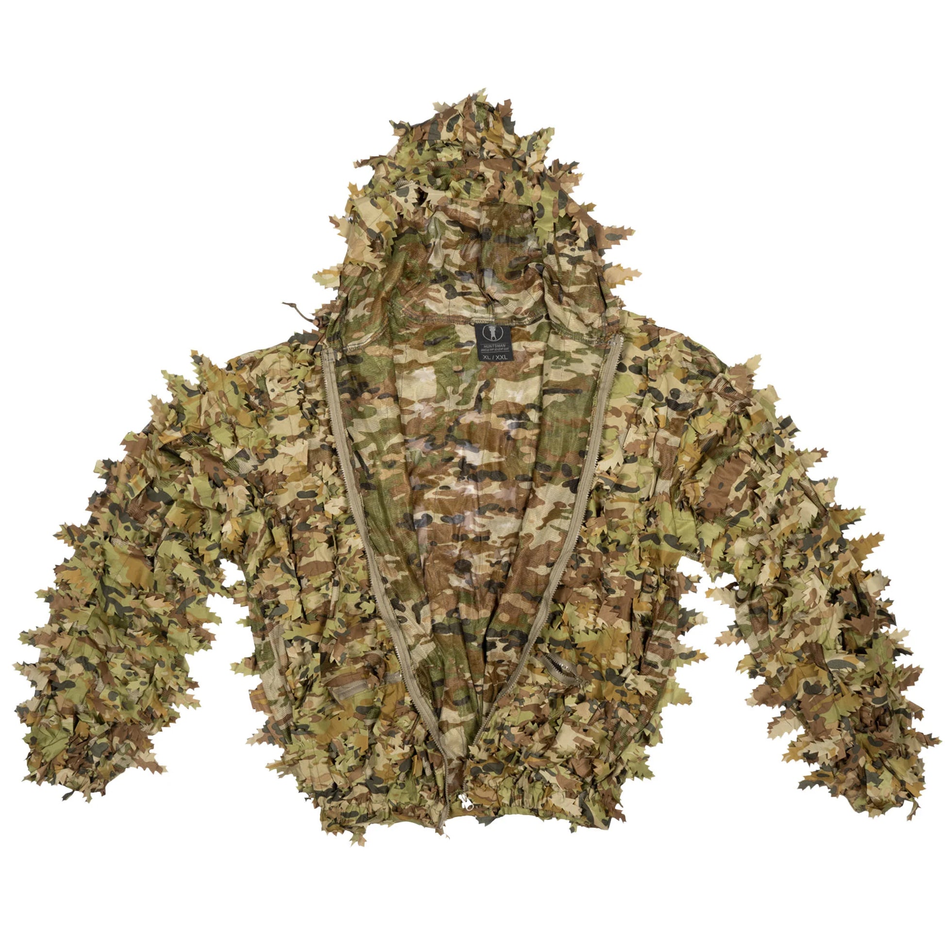 The Huntsman Ghillie 3D Leaf Suit – TFP is engineered for elite concealment in dense vegetation and forested environments, offering a field-ready solution for reconnaissance, sniper teams, and tactical operators. This lightweight, compact suit uses a breathable polyester mesh base layered with over 1,000 textured 3D leaves for disruptive depth and movement-masking realism. www.defenceqstore.com.au