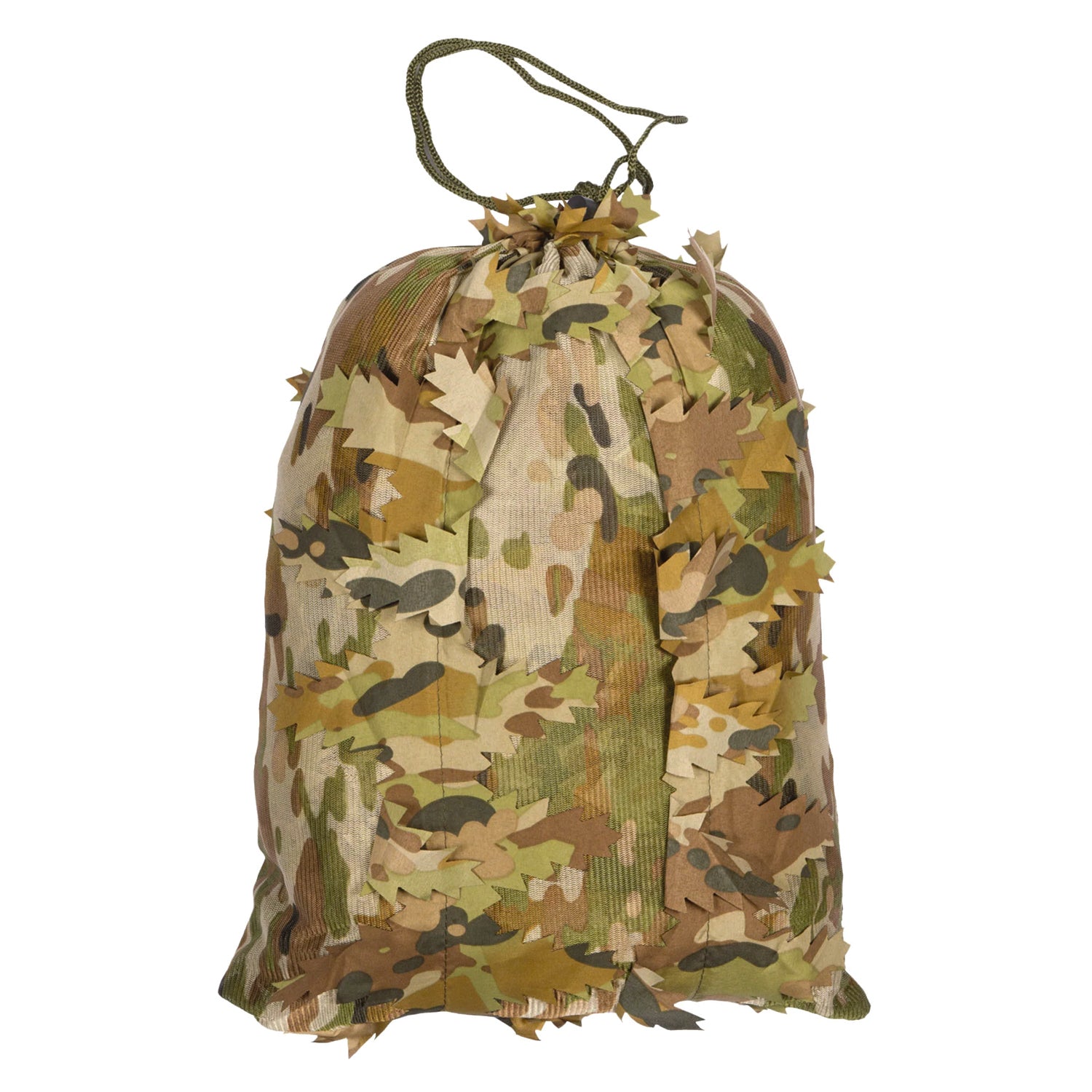 The Huntsman Ghillie 3D Leaf Suit – TFP is engineered for elite concealment in dense vegetation and forested environments, offering a field-ready solution for reconnaissance, sniper teams, and tactical operators. This lightweight, compact suit uses a breathable polyester mesh base layered with over 1,000 textured 3D leaves for disruptive depth and movement-masking realism. www.defenceqstore.com.au