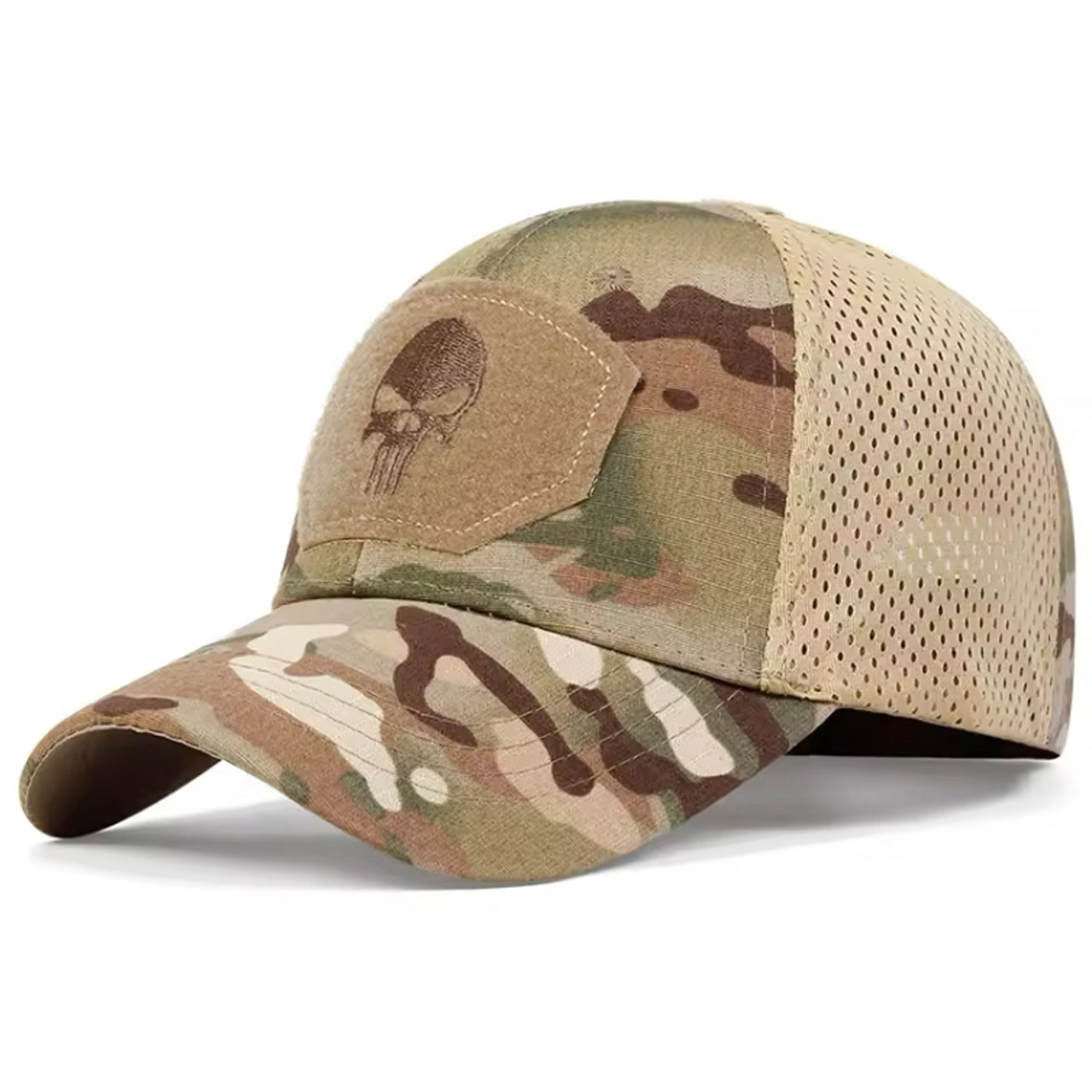 This incredible Military Punisher Cap screams strength and determination. It's the perfect choice for those who want to make a bold statement with their style. The Velcro size on the front measures 9x6.5cm www.defenceqstore.com.au