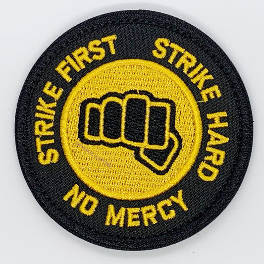 Experience the power of the Strike First Embroidery Velcro Backed Patch, sized perfectly at 8cm! Add this bold and dynamic patch to your collection now and feel the rush of inspiration and determination every time you see it. Don't wait, get yours today! www.defenceqstore.com.au