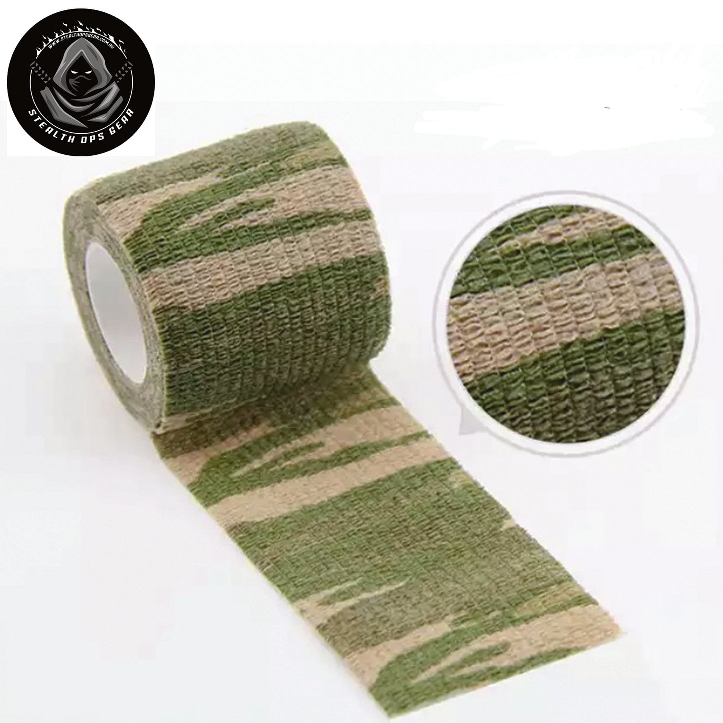 Self Cling Camo Wrap Tape 5cm x 4.5m by Stealth Ops Gear