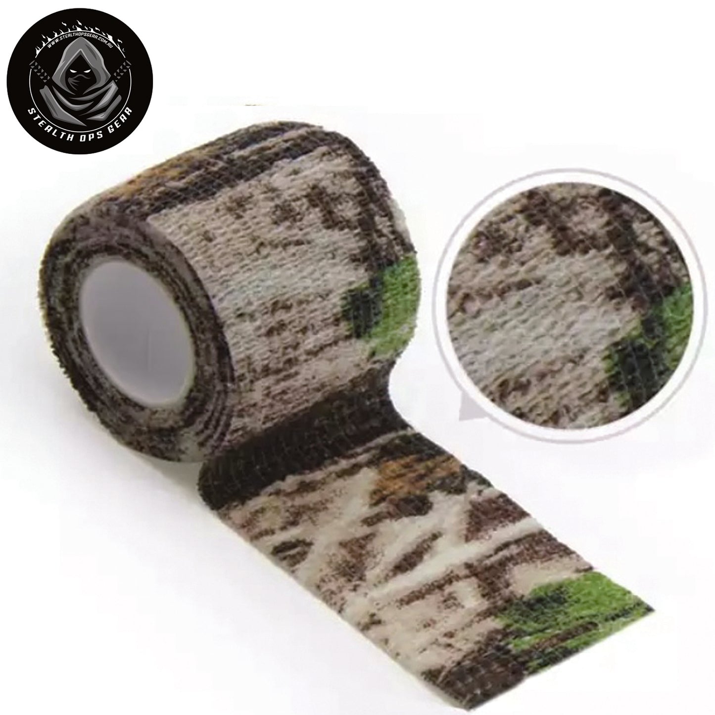 Self Cling Camo Wrap Tape 5cm x 4.5m by Stealth Ops Gear