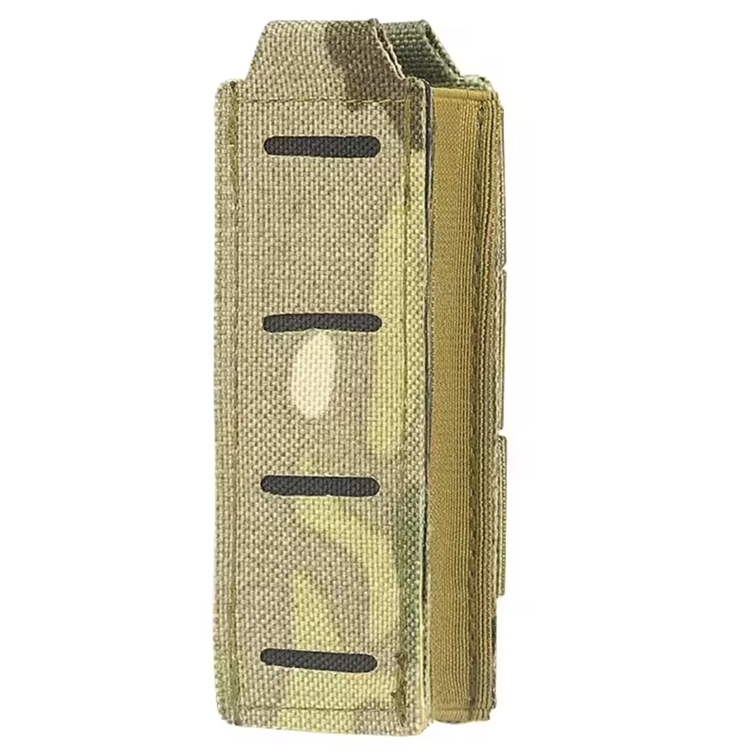 The 9mm Pistol Single Magazine Pouch is a durable yet ultra lightweight option to carry a one single pistol magazine. Requiring on single PALS column wide, it easily attaches via MOLLE all belts and vests. www.defenceqstore.com.au