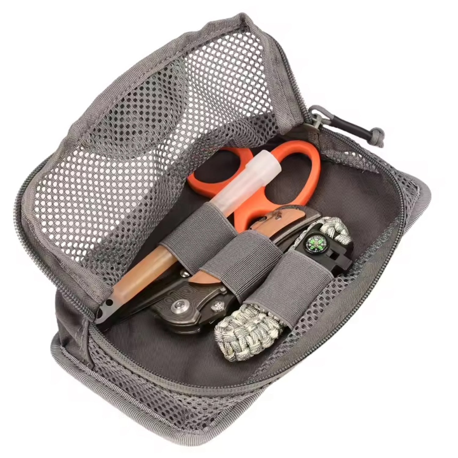Organize your essentials with this versatile tactical mesh insert. Crafted from robust 1000D nylon, this 23x13x5cm pouch weighs just 95 grams and features hook backing for secure attachment to compatible packs. www.defenceqstore.com.au
