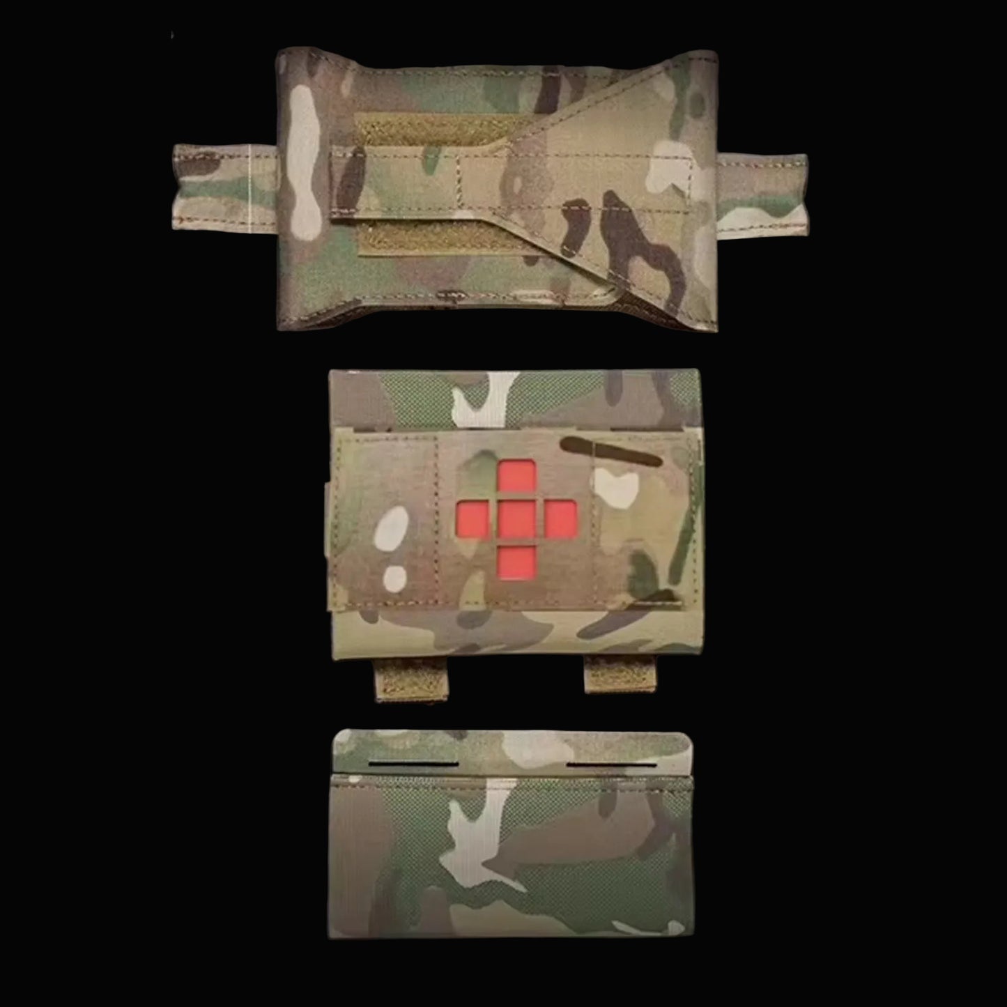 Compact yet comprehensive, this trauma first aid kit pouch combines tactical functionality with practical design. Weighing just 102 grams and measuring 22.5x10cm, it's engineered for rapid response without bulk. www.defenceqstore.com.au