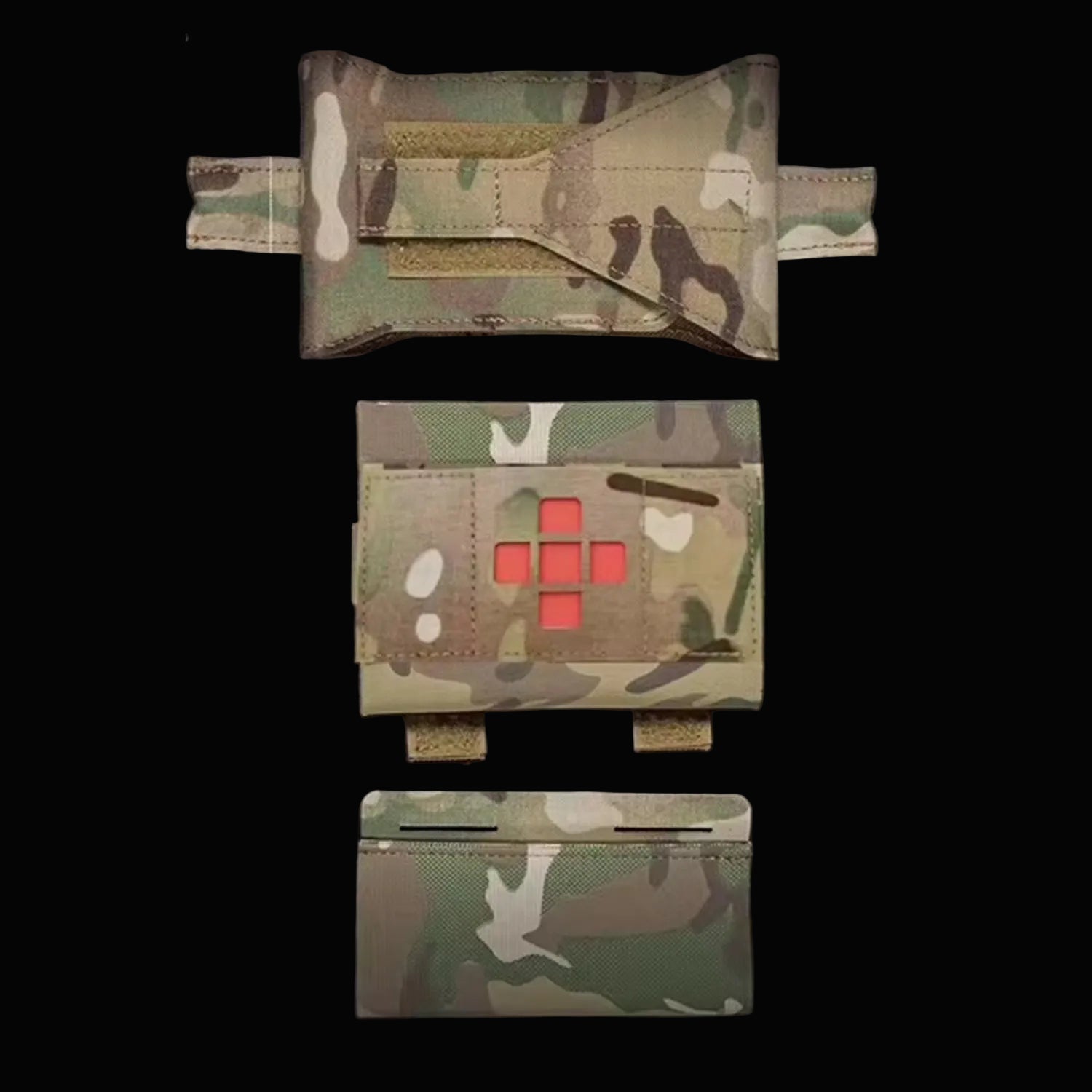 Compact yet comprehensive, this trauma first aid kit pouch combines tactical functionality with practical design. Weighing just 102 grams and measuring 22.5x10cm, it's engineered for rapid response without bulk. www.defenceqstore.com.au
