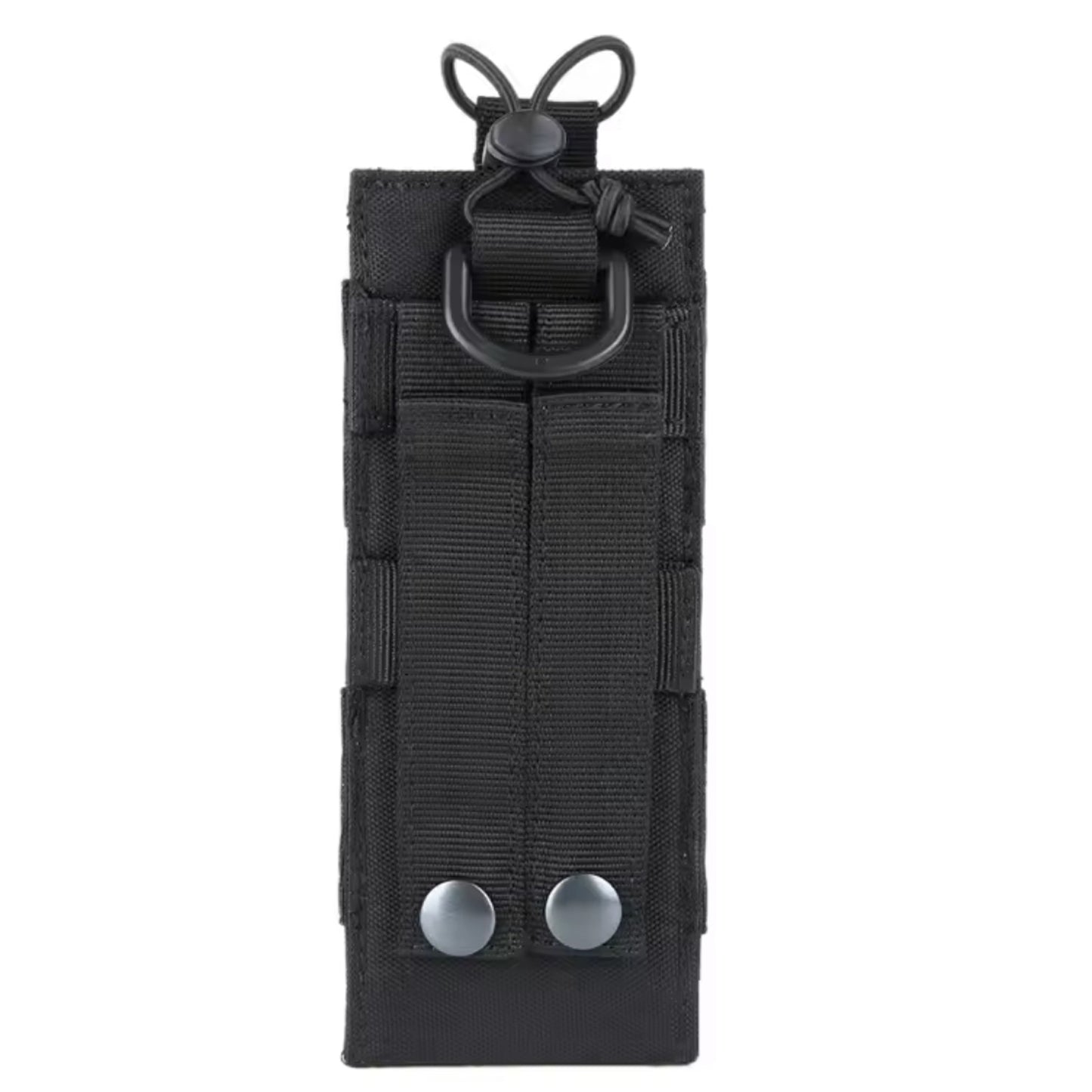 The Everyday Lawenforcement Water Bottle Pouch Black is crafted to fit perfectly with the MOLLE webbing system featured on a wide range of tactical gear. Its secure attachment ensures your water bottle stays firmly in place during any activity, whether you're hiking, camping, or on duty. www.defenceqstore.com.au