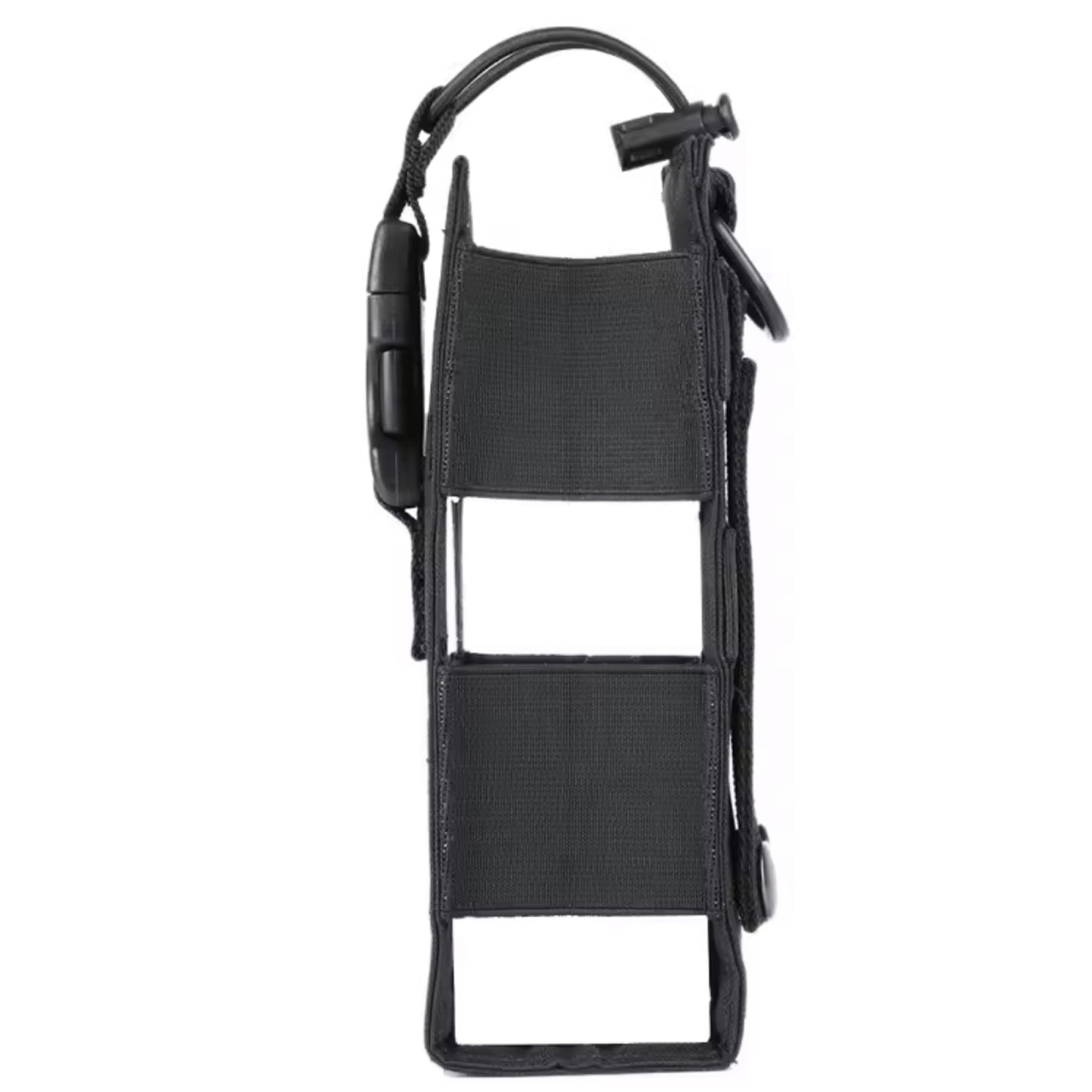 The Everyday Lawenforcement Water Bottle Pouch Black is crafted to fit perfectly with the MOLLE webbing system featured on a wide range of tactical gear. Its secure attachment ensures your water bottle stays firmly in place during any activity, whether you're hiking, camping, or on duty. www.defenceqstore.com.au