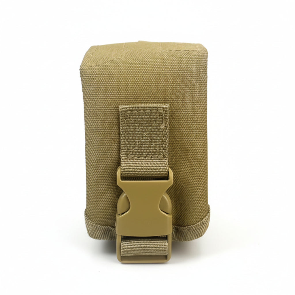 Engineered for tactical efficiency, this Single Frag Grenade Pouch secures F1 grenades and comparable equipment with reliable precision. Constructed from hardwearing 500D nylon with an integrated rear panel and MOLLE webbing, it delivers durability where it counts www.defenceqstore.com.au