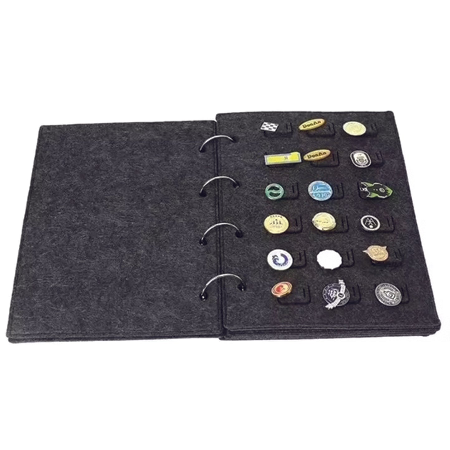 Preserve and showcase your cherished lapel pins, hat badges, and collectible pins with this elegant display storage book. Featuring four spacious inner pages, it provides ample room to organize and protect your collection while keeping everything beautifully visible. The compact 26x20x2.5cm format www.defenceqstore.com.au