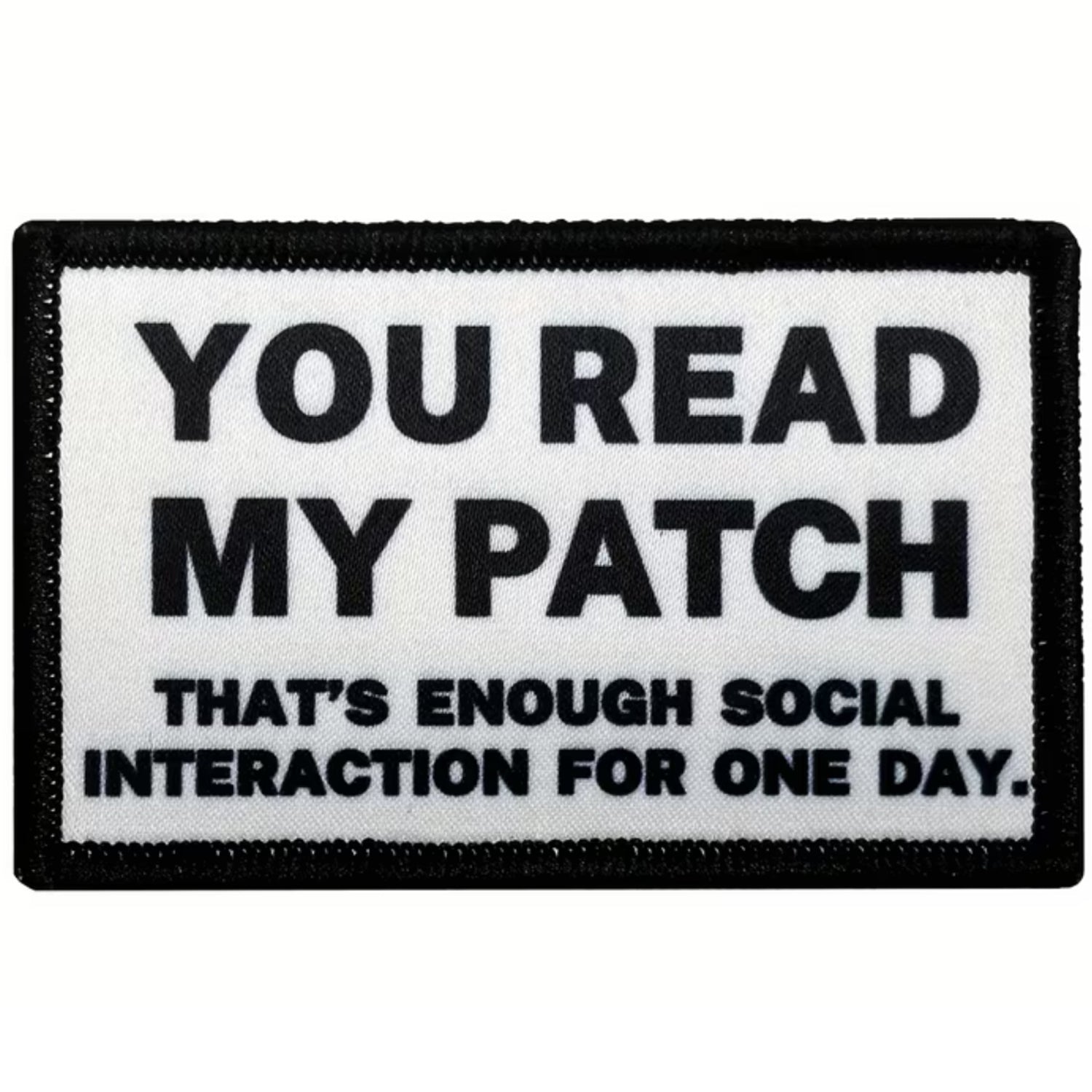 Get ready to experience the ultimate patching tool! The You Read My Patch Hook &amp; Loop is 8x5cm - the perfect size for all your patching needs. Trust us, you won't want to be without it! www.defenceqstore.com.au