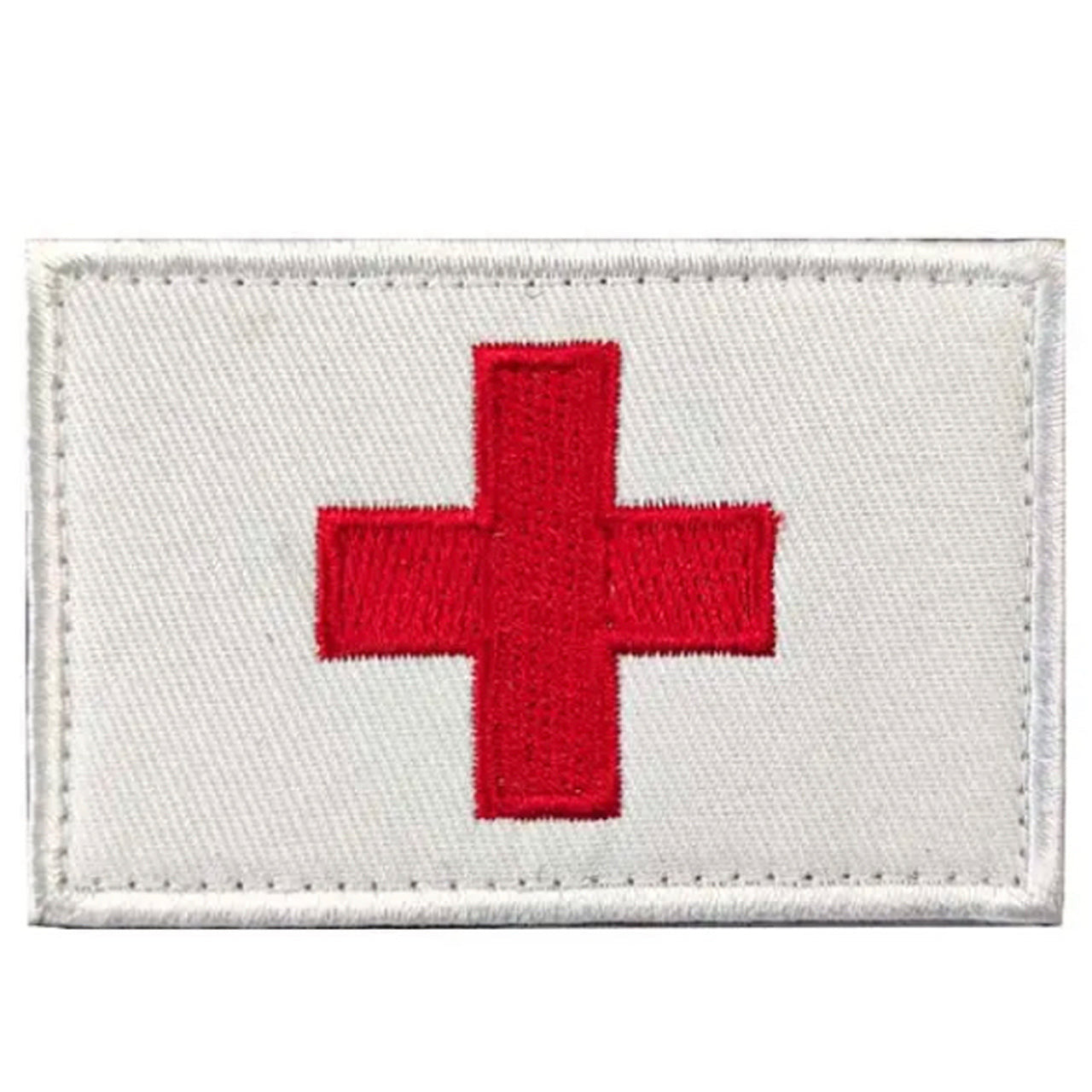 Medical Patch First Aid White Patch Hook & Loop – Defence Q Store