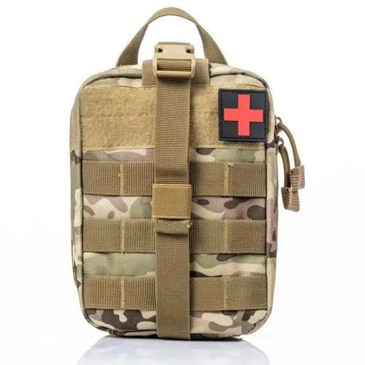 Be prepared for any medical emergency with this spacious medical pouch! Load up your supplies and add a tourniquet pouch to the front for all the essentials in one easy spot! Make Combat First Aid Medical Pouch Multicam a part of your loadout – it'll come in handy when you least expect it! www.defenceqstore.com.au