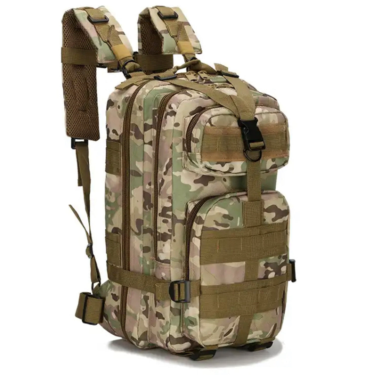 Discover the boundless capacity of the Tactical Daypack 30LT! Boasting 4 generous compartments and a MOLLE grid for expanding with pouches and gear, this pack measures in at an impressive 40x24x20cm! www.defenceqstore.com.au multicam colour pack