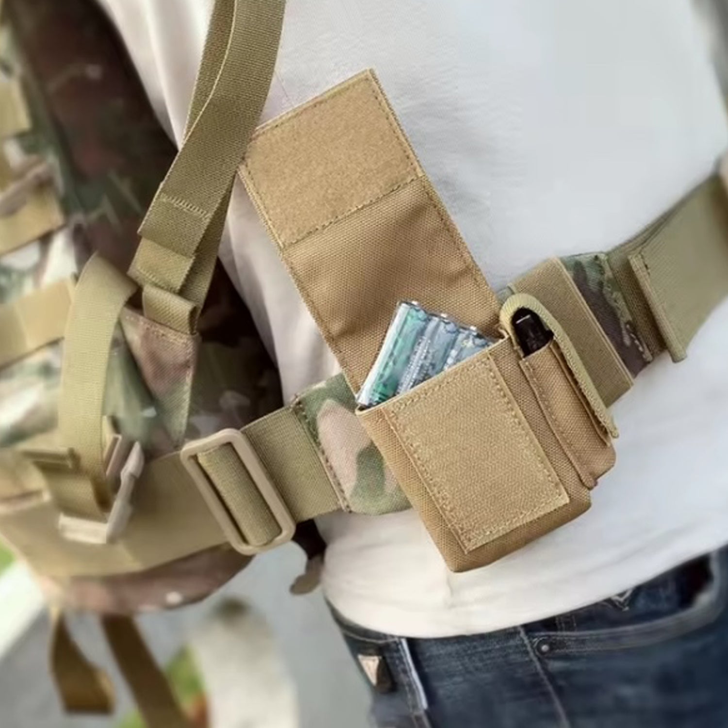 Built tough for the field. This Battery Pouch combines military-grade 1000D nylon with a proven Molle system, letting you attach it to your vest, belt, or pack however you need. www.defenceqstore.com.au