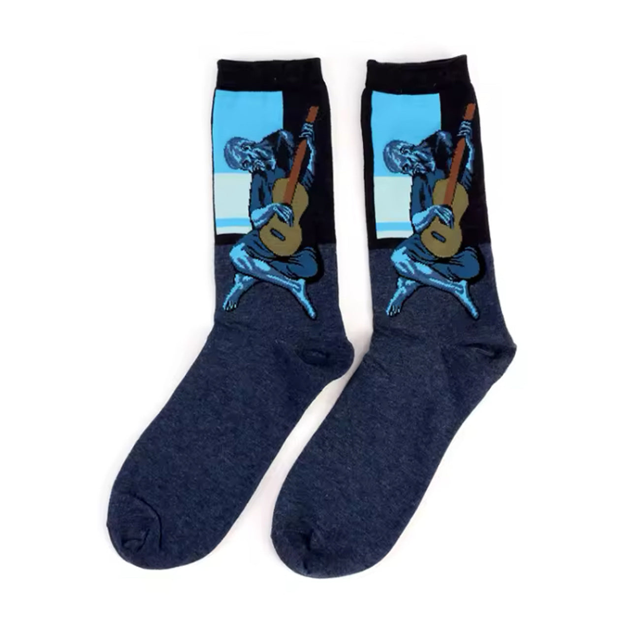 Step out in style and make a statement with our Blue Demon Guitar Player Socks - available in size EUR 36-43. Crafted from polyester and cotton, these socks not only offer supreme comfort but also boast a beautiful and vibrant design. The perfect gift for someone special or a treat for yourself, order your pair now! www.defenceqstore.com.au