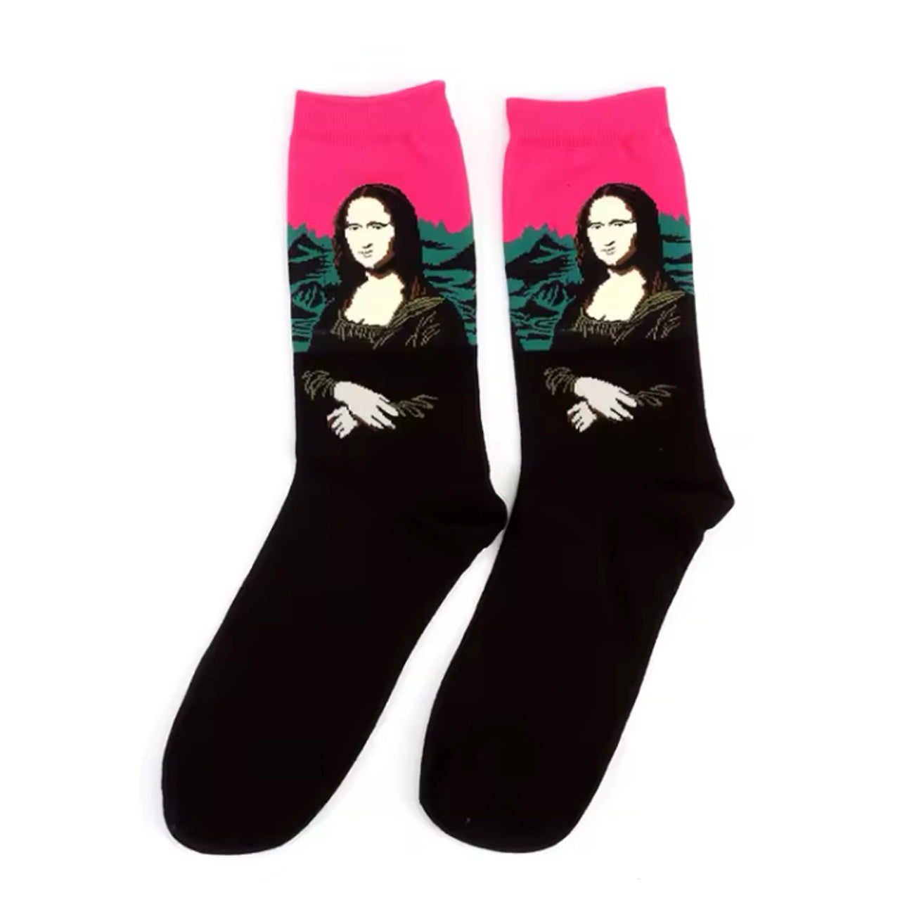 Step out in style and make a statement with our Portrait Pink &amp; Black Socks - available in size EUR 36-43. Crafted from polyester and cotton, these socks not only offer supreme comfort but also boast a beautiful and vibrant design. The perfect gift for someone special or a treat for yourself, order your pair now! www.defenceqstore.com.au